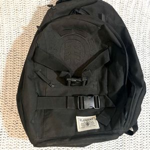 Element Unisex Black Skateboard Backpack